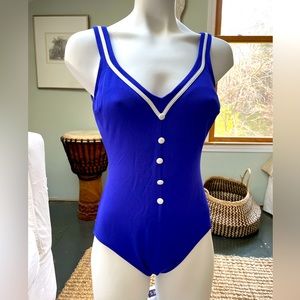 Vintage Cobalt Blue Bathing Suit See Measurements for size